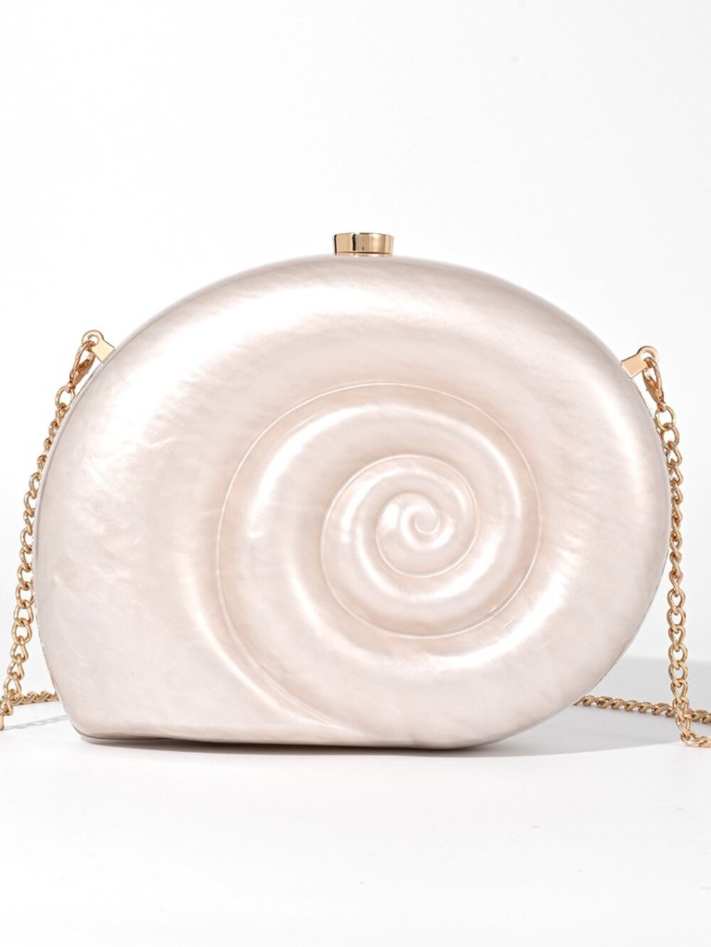 New Niche Design Metal Acrylic Irregular Should Dress Bag Fash SHELL CLUTCH